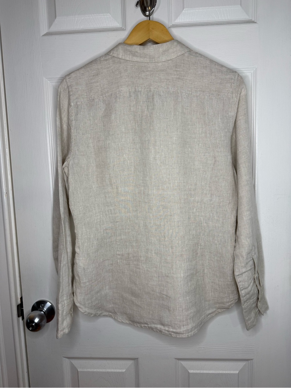 J. Crew Baird McNutt Women’s Irish Linen Slim Shirt Size 6 - Picture 2 of 11